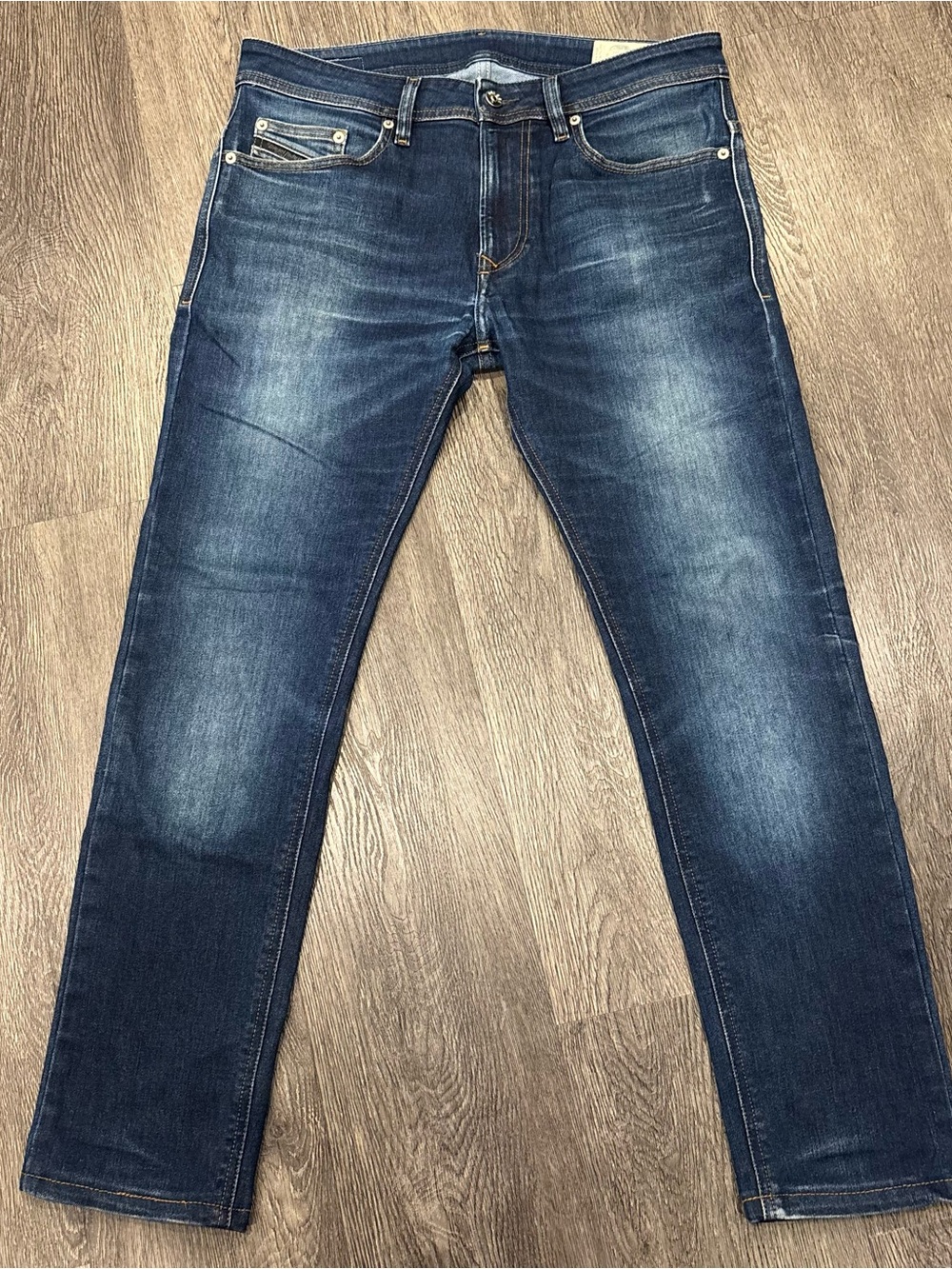 Diesel THAVAR-XP Slim-Skinny Jeans, Distressed Washed, 30W 32L